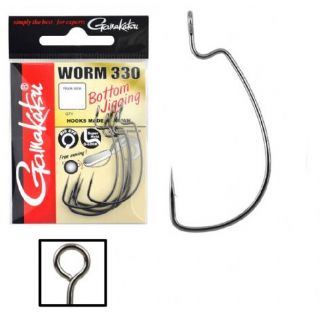 Gamakatsu Worm 330 Bottom Jigging Hooks - 